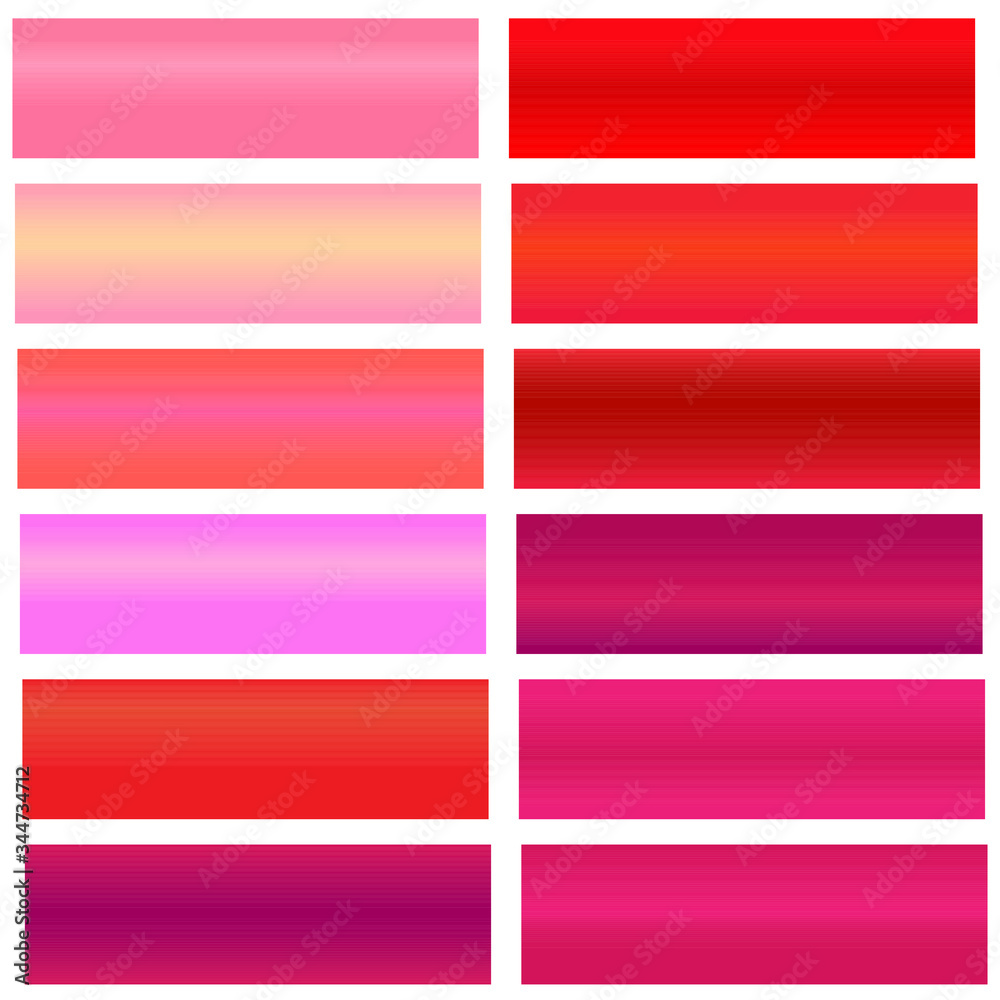 A palette of red in different shades. Unique palette with delicate red color. Vector illustration. Stock Photo. A palette of red in different shades. Unique palette with delicate red color. Vector illustration. Stock Photo.