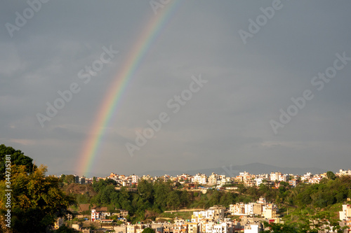 Rainbow over the City of Kathmandu