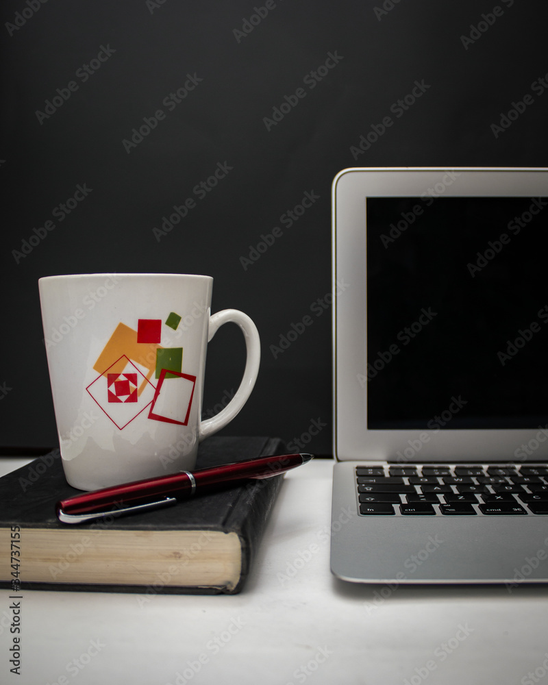 Fototapeta premium office black red
