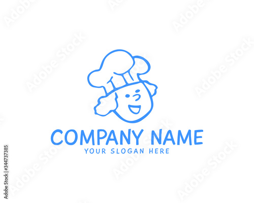illustration vector graphic of restaurant chef logo icon mascot