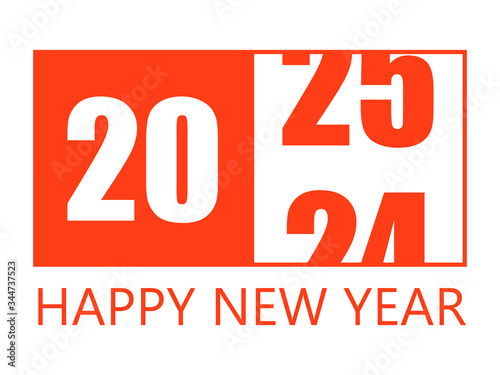 Happy New Year 2025 Design Template. Modern Design for Calendar, Invitations, Cards or Prints.