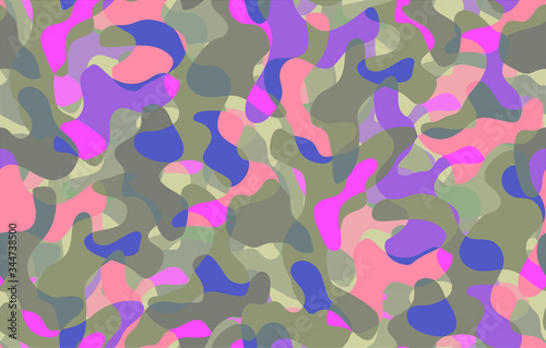 Camouflage pattern background seamless vector