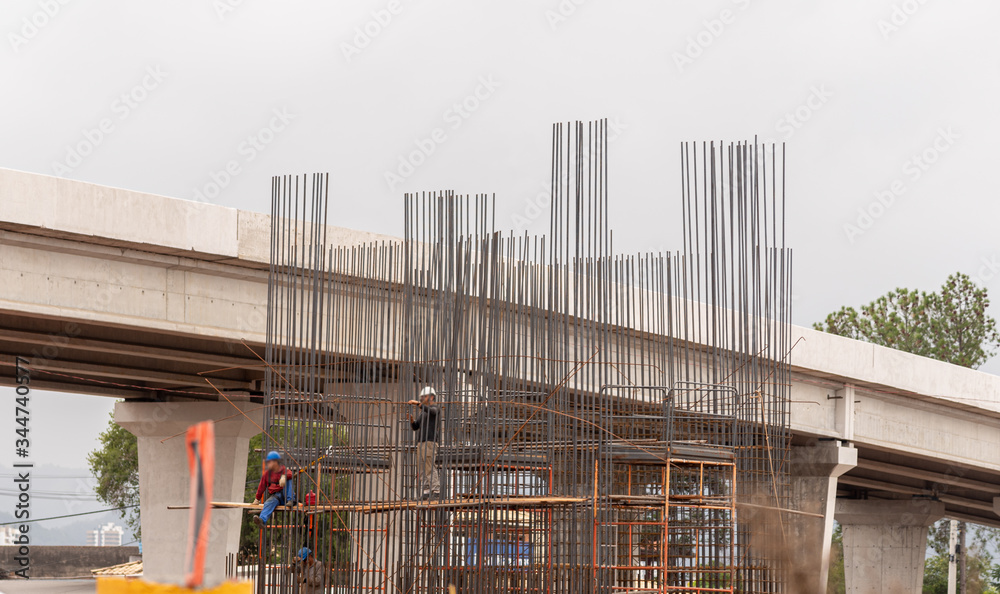 Highway overpass under construction in southern Brazil Highway overpass under construction in southern Brazil