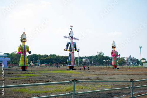 Dussehra celebration ( India) ravana kumbhakarna meghnath photo