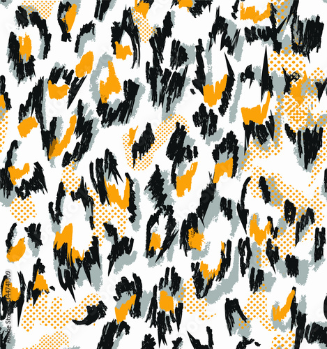 Vector leopard pattern,animal pattern,wild animal print
