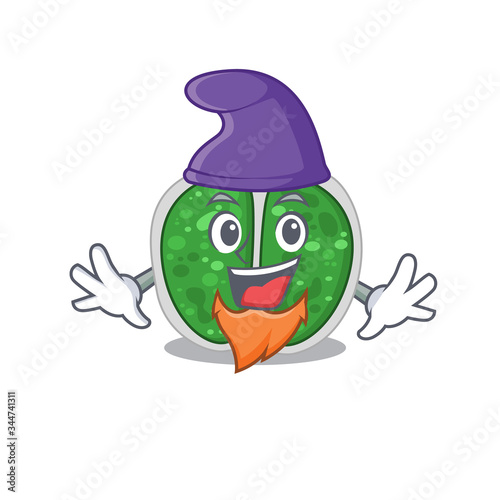 Cute picture of chroococcales bacteria in Elf cartoon design