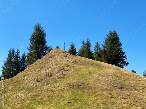 Alpine mountain hill Ochs over the Eigental valley, Eigenthal - Canton of Lucerne, Switzerland (Kanton Luzern, Schweiz) photo
