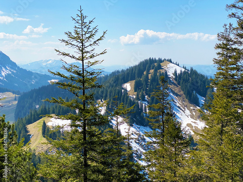 Alpine mountain hill Ochs over the Eigental valley, Eigenthal - Canton of Lucerne, Switzerland (Kanton Luzern, Schweiz) photo