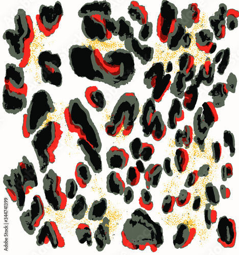 Vector leopard pattern,animal pattern,wild animal print