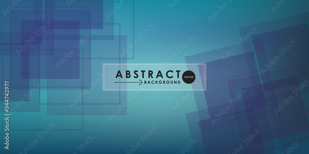 Abstract technology modern blue square geometric pattern background