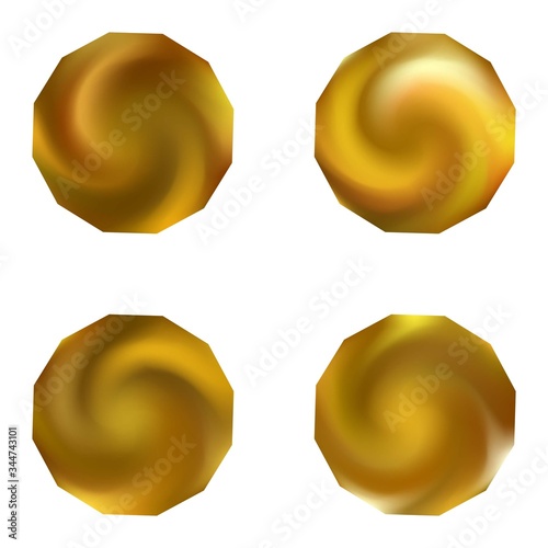 Set of polygonal modern backgrounds.