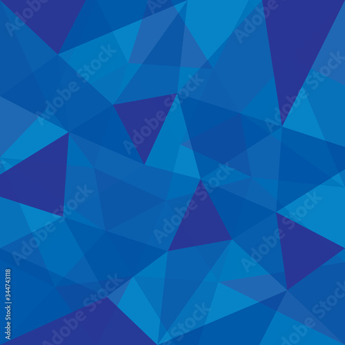 Modern blue abstract polygonal background. Geometric texture background