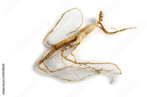 Ginseng isolated on white background