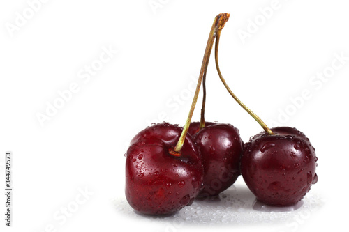 Cherry isolated on white background