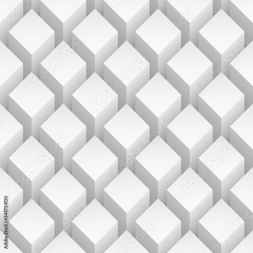Abstract geometric seamless pattern white and gray color background. Vector illustration for flyer and poster. Can be used presentation, advertising, marketing.