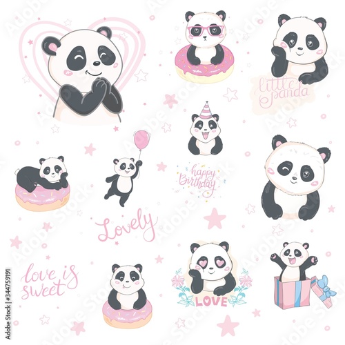 Cute hand drawn cards, brochures, invitations