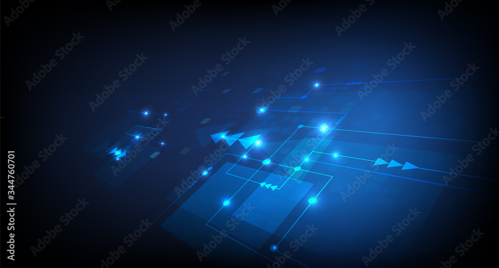 Obraz premium vector abstract background technology electronic illustration communication data.