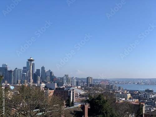 seattle skyline from the top