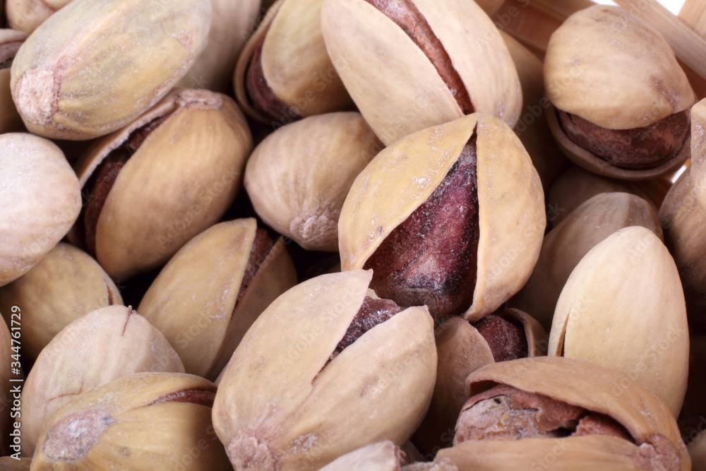 Pistachio nuts background