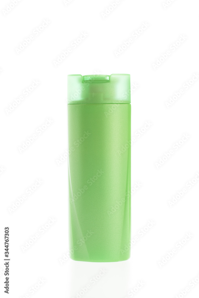 Bottle Product Square Shape Green isolated on white background Bottle Product Square Shape Green isolated on white background
