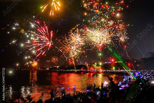 New Year's Eve Fireworks in Bali