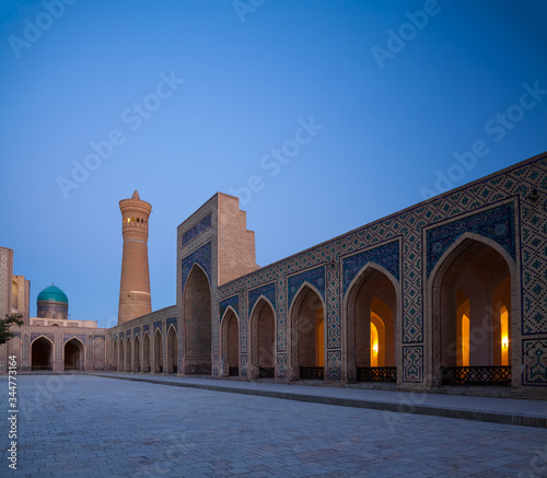 Ancient complex of buildings at the city of Bukhara in Uzbekistan