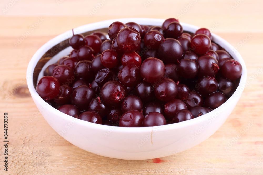 Lingonberry on table