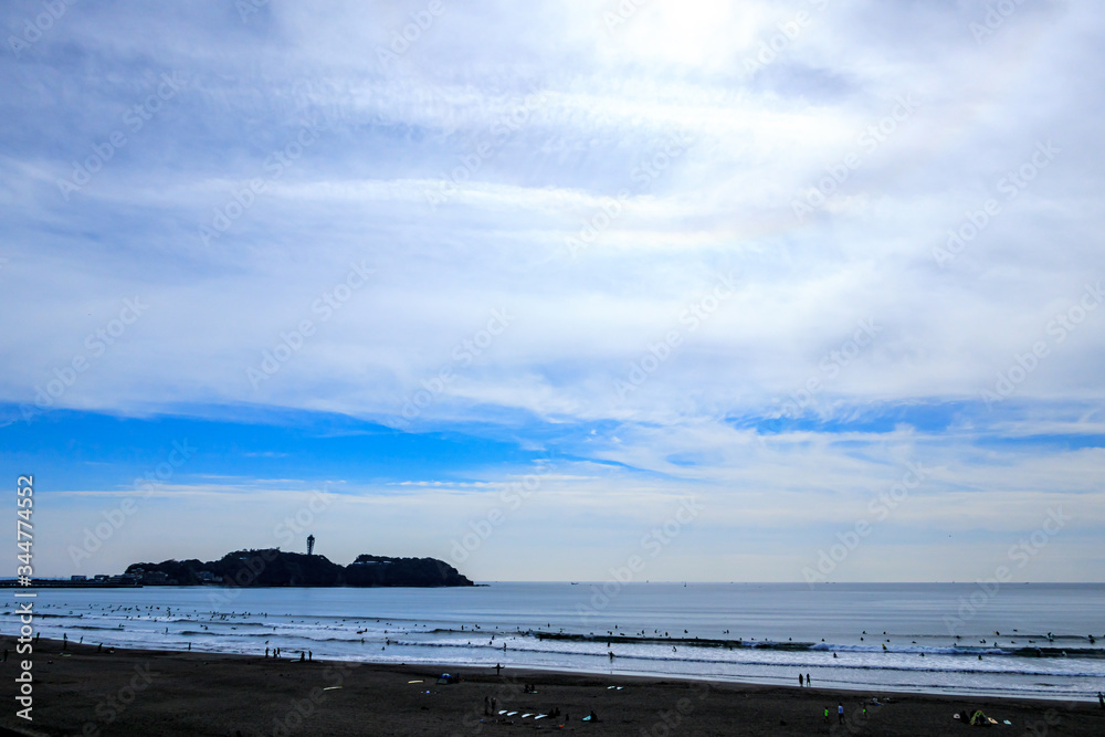 【神奈川県 江ノ島】湘南の海風景