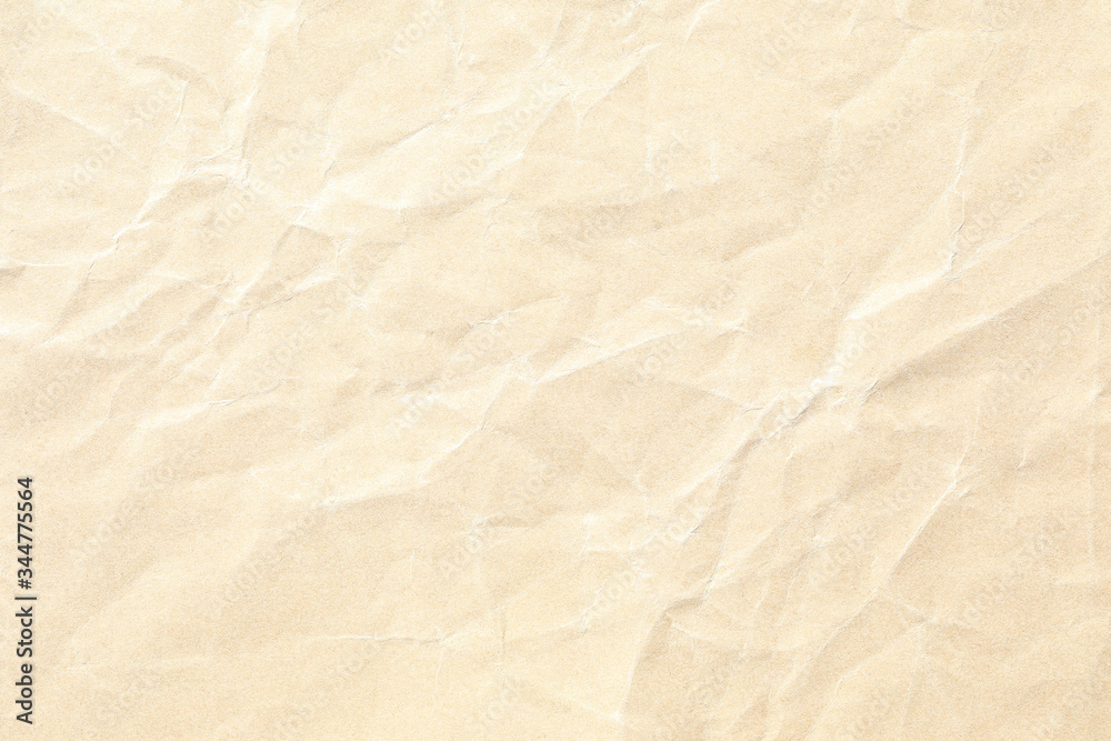 Old pale yellow crumpled paper background texture Old pale yellow crumpled paper background texture