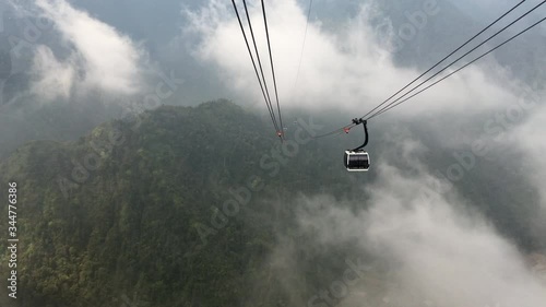 Cable car to Fansipan mountain,  Sa Pa, Vietnam