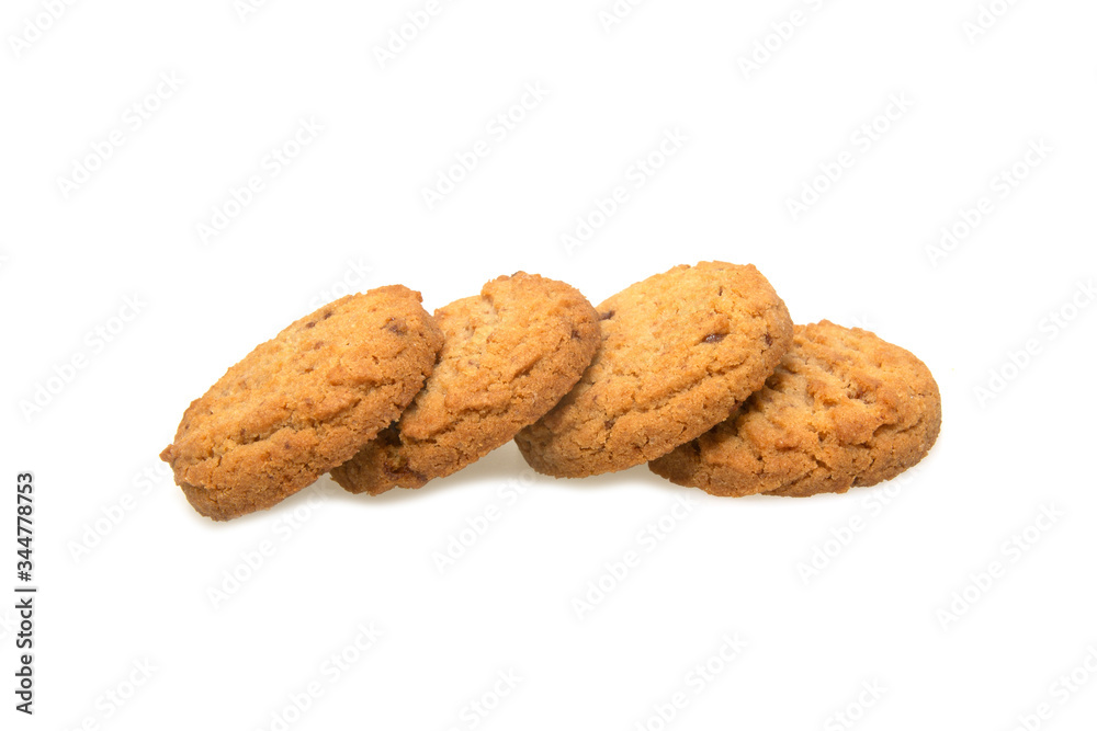 butter cookies isolated on white background butter cookies isolated on white background