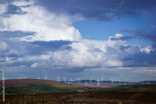 Scottish Wind farm Valley
