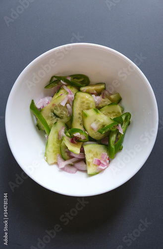 Cucumber Salad in a bowl