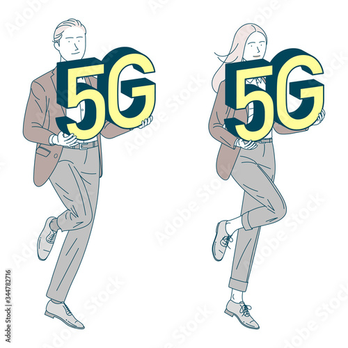 Men and women with 5G