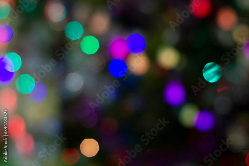  Bokeh lights with christmas tree