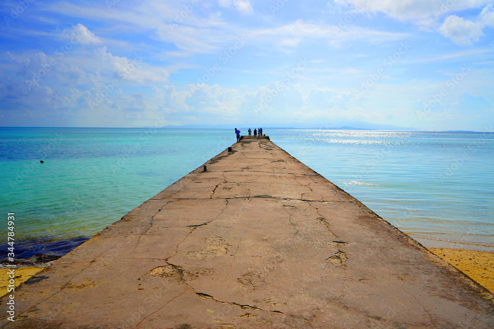 Naklejka premium 竹富島 西桟橋