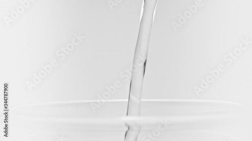 water drop in glass slow motion