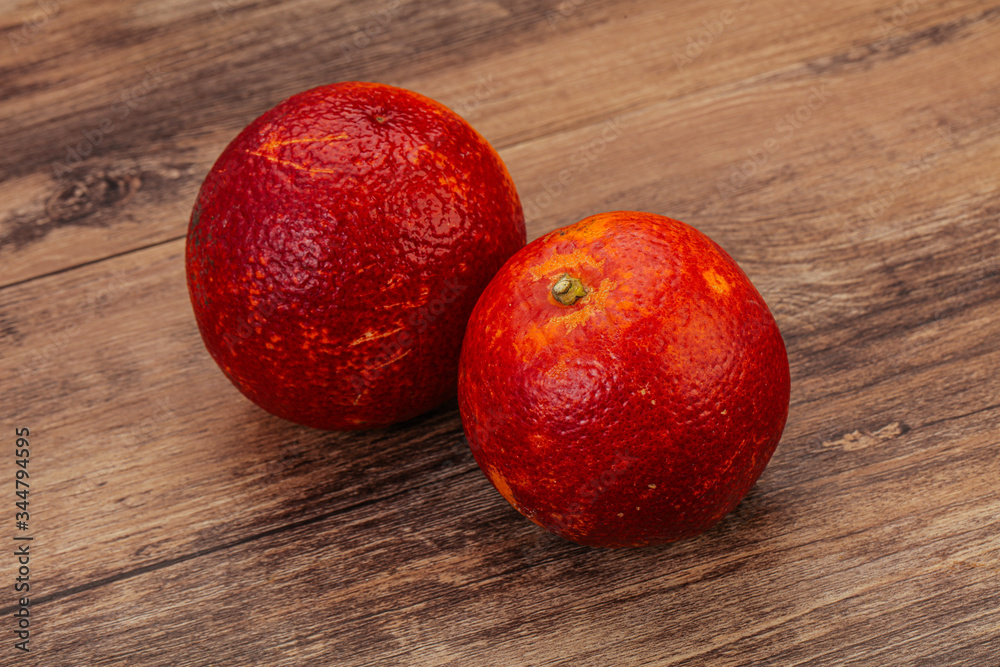 Red sweet orange over background Red sweet orange over background