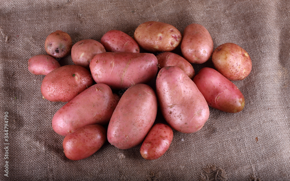 Potatoes on bagging Potatoes on bagging