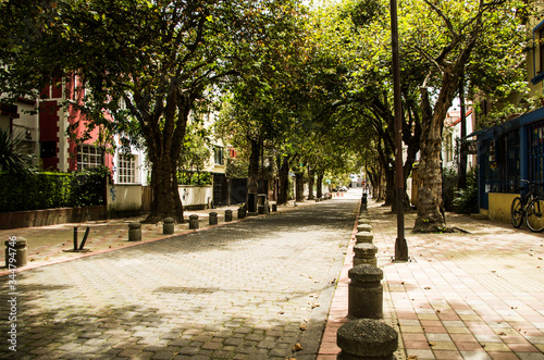 picturesque street in Quito Ecuador South America