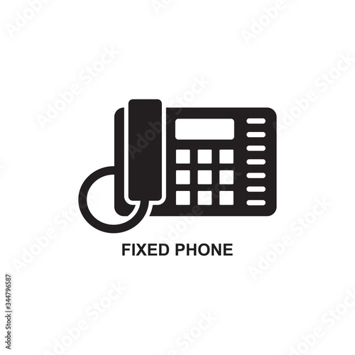 FIXED PHONE ICON , CELLPHONE ICON