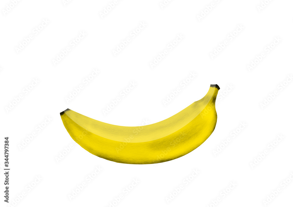 banana isolated on white background