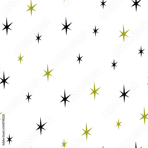 Seamless pattern with small stars. Starry sky background. Design template for wallpaper, wrapping, textile.