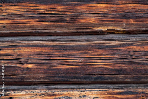 Aged Wooden lumber Texture on rural farm home.