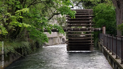 Mill wheel in Augsburg, Germany photo