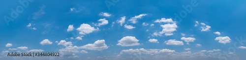 Blue sky background with clouds panorama