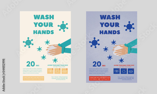  Wash Your Hand Campaign  Poster / Flyer