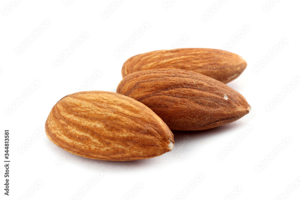 Almond isolated on white background Almond isolated on white background