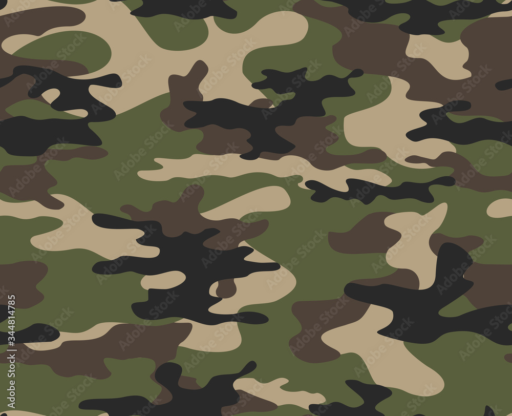 Army camouflage military texture seamless pattern. Vector Army camouflage military texture seamless pattern. Vector