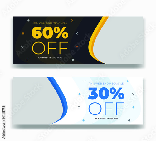 Discount fashion sale offer social media post facebook cover timeline web ad banner template